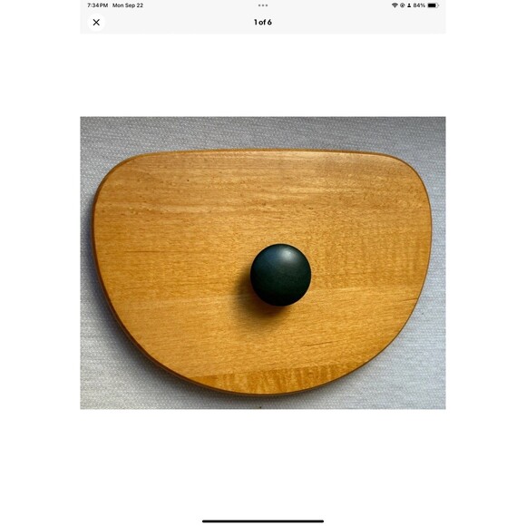 Longaberger 1998 Glad Tidings Basket Woodcrafts LID ONLY ** Green Knob - Picture 1 of 6